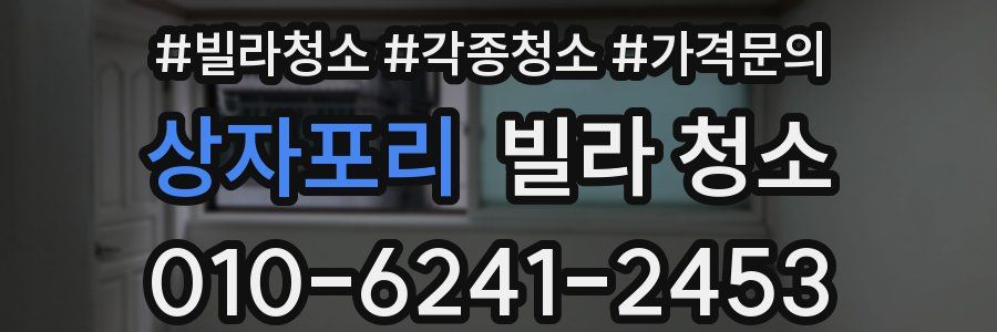 상자포리 빌라 청소