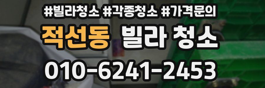 적선동 빌라 청소