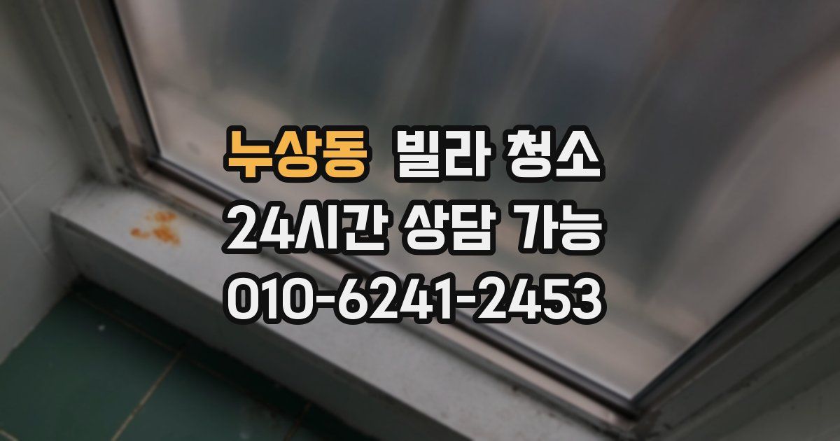 누상동 빌라 청소