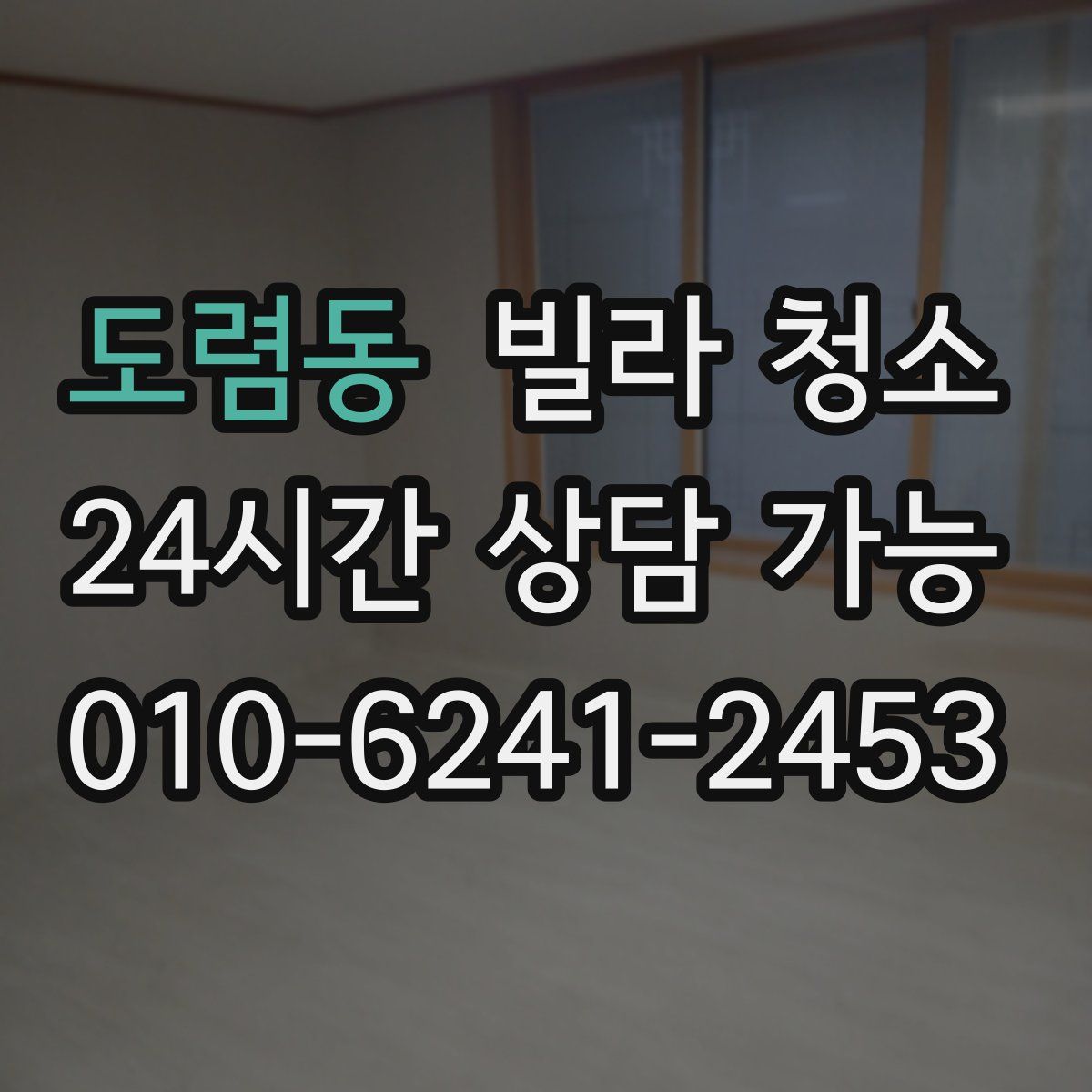 도렴동 빌라 청소