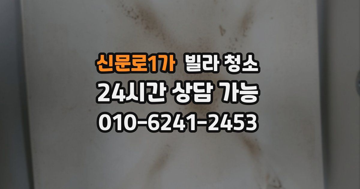 신문로1가 빌라 청소