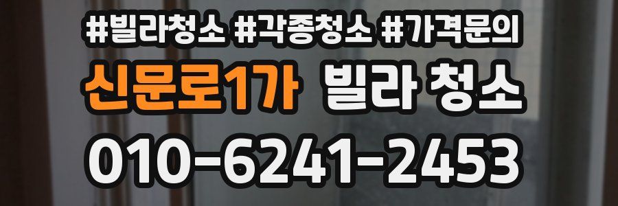 신문로1가 빌라 청소