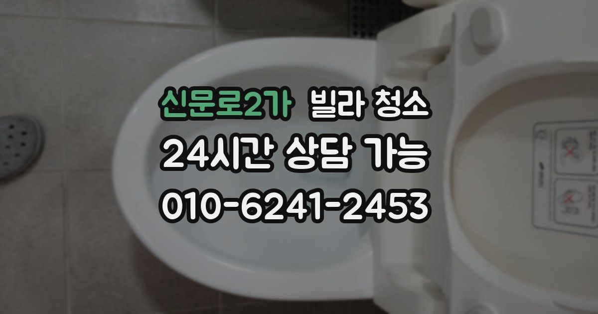 신문로2가 빌라 청소