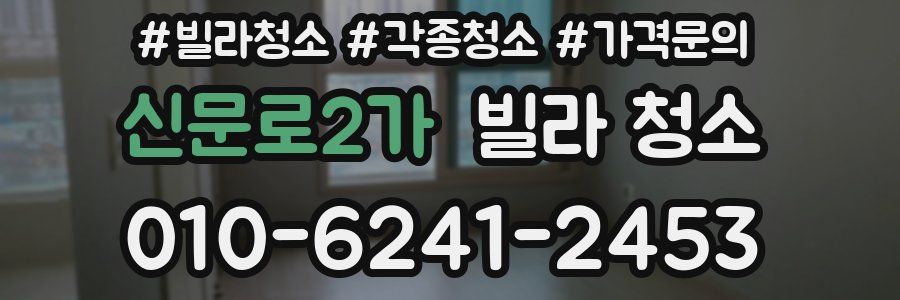 신문로2가 빌라 청소