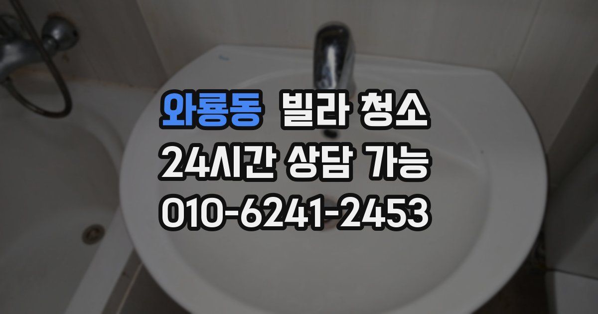 와룡동 빌라 청소