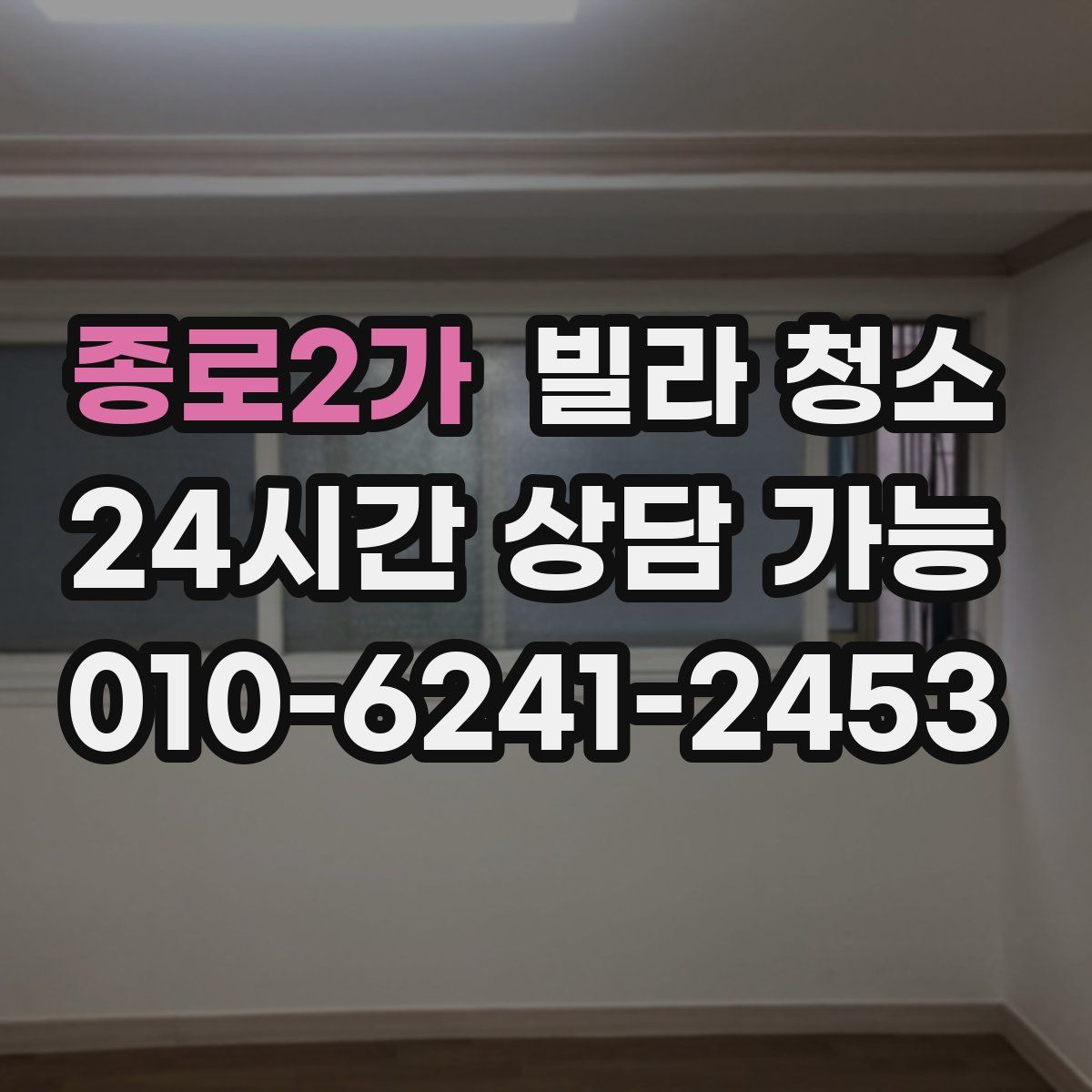 종로2가 빌라 청소