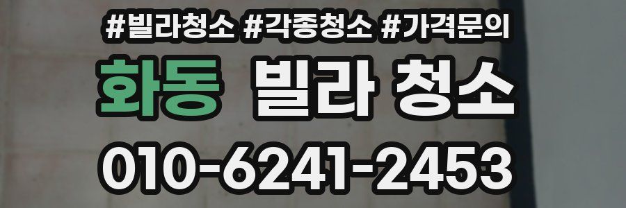 화동 빌라 청소