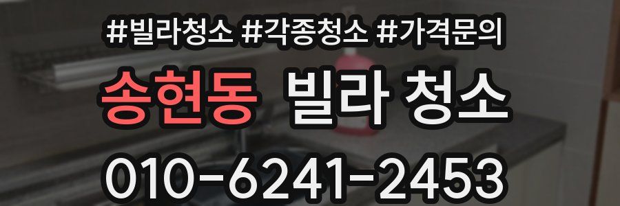 송현동 빌라 청소