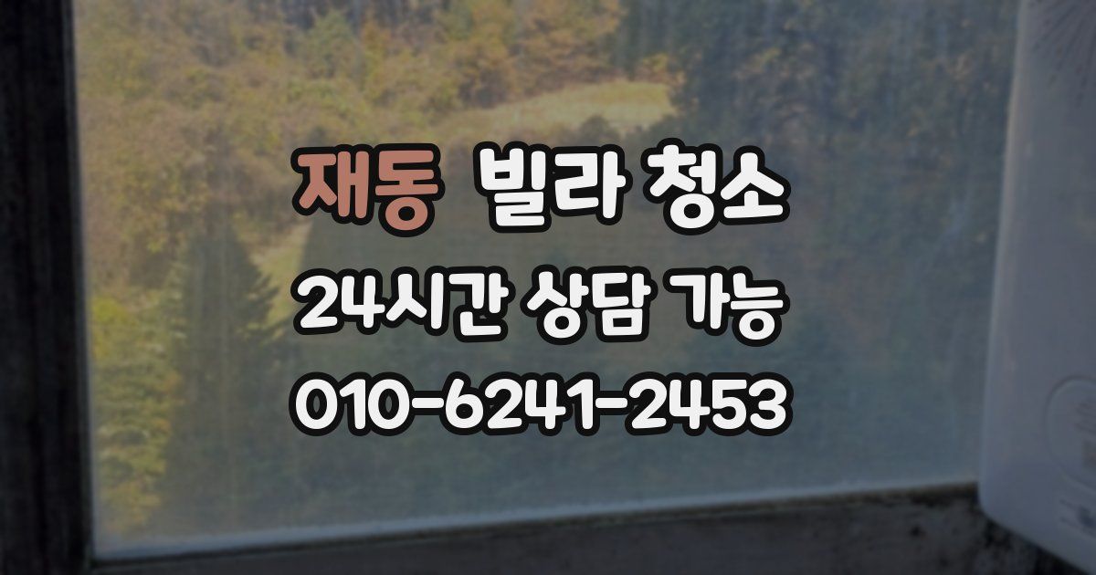 재동 빌라 청소