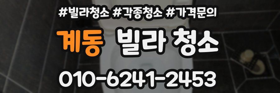 계동 빌라 청소