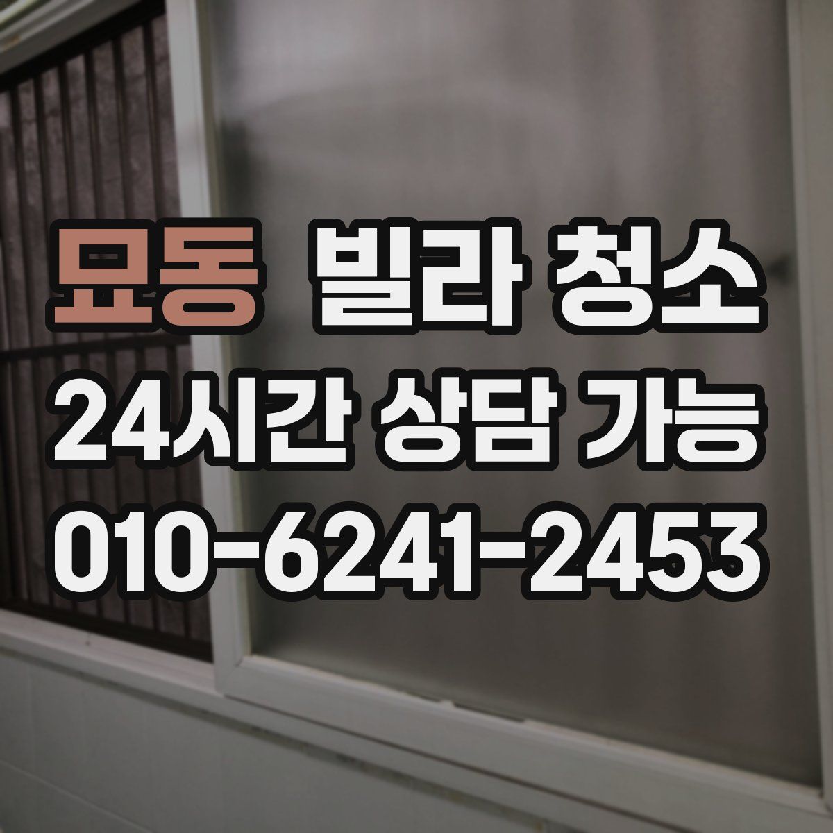 묘동 빌라 청소