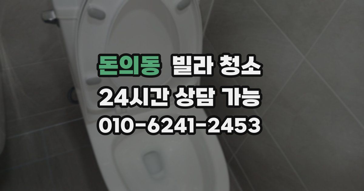 돈의동 빌라 청소