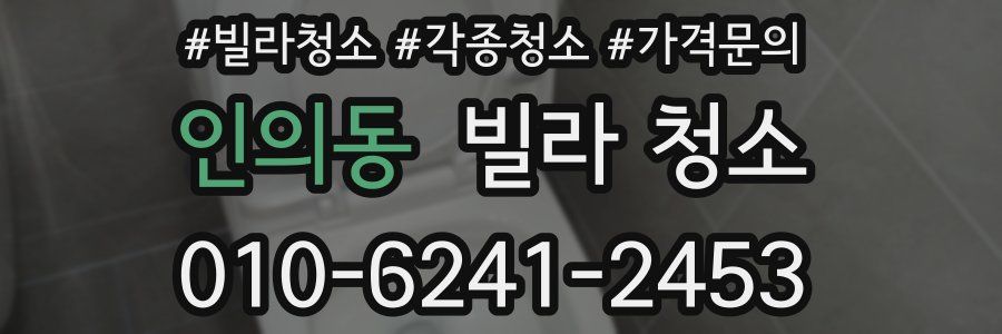 인의동 빌라 청소