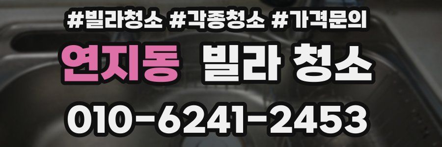 연지동 빌라 청소