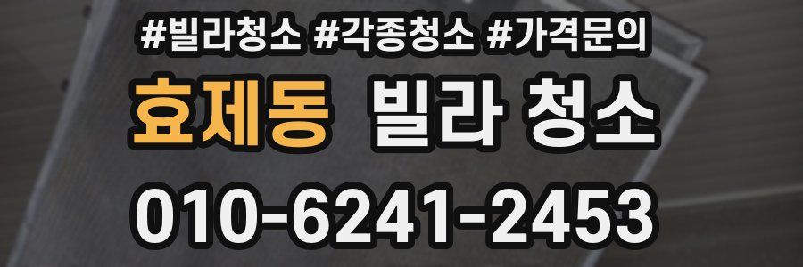 효제동 빌라 청소