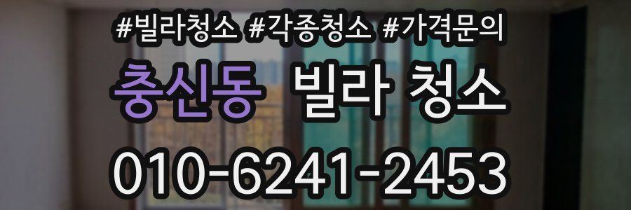 충신동 빌라 청소