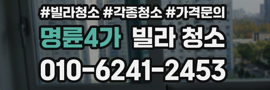 명륜4가 빌라 청소