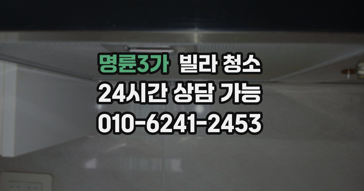 명륜3가 빌라 청소