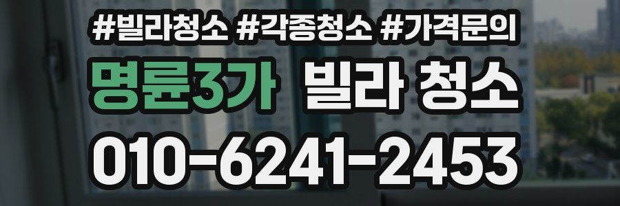 명륜3가 빌라 청소