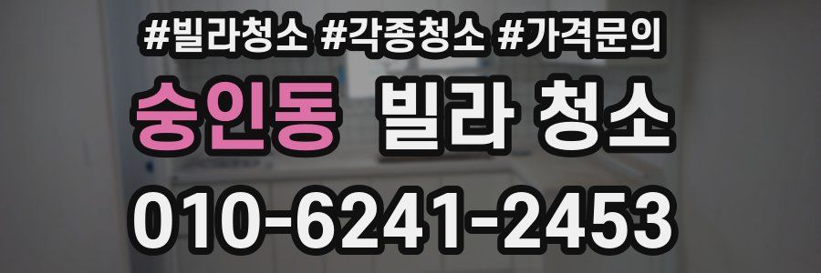 숭인동 빌라 청소