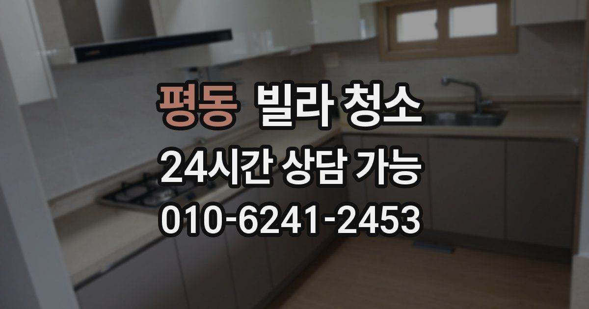 평동 빌라 청소