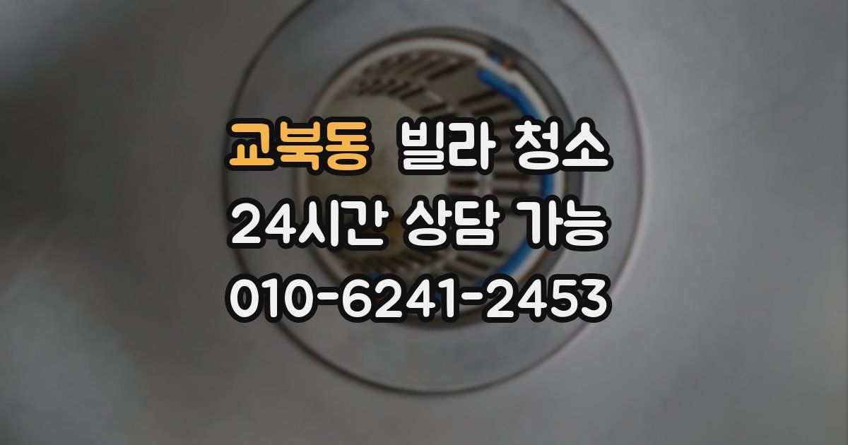교북동 빌라 청소
