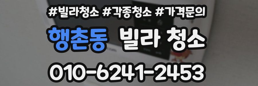 행촌동 빌라 청소