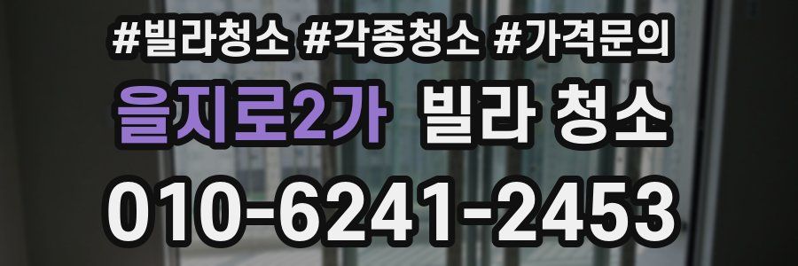 을지로2가 빌라 청소