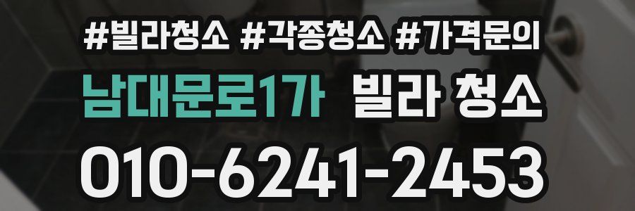 남대문로1가 빌라 청소