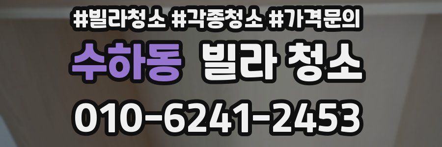 수하동 빌라 청소