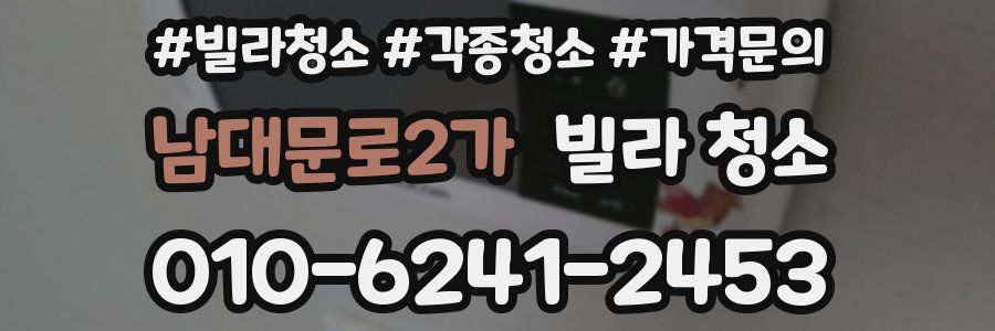 남대문로2가 빌라 청소