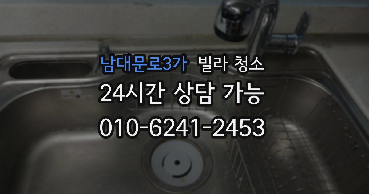 남대문로3가 빌라 청소