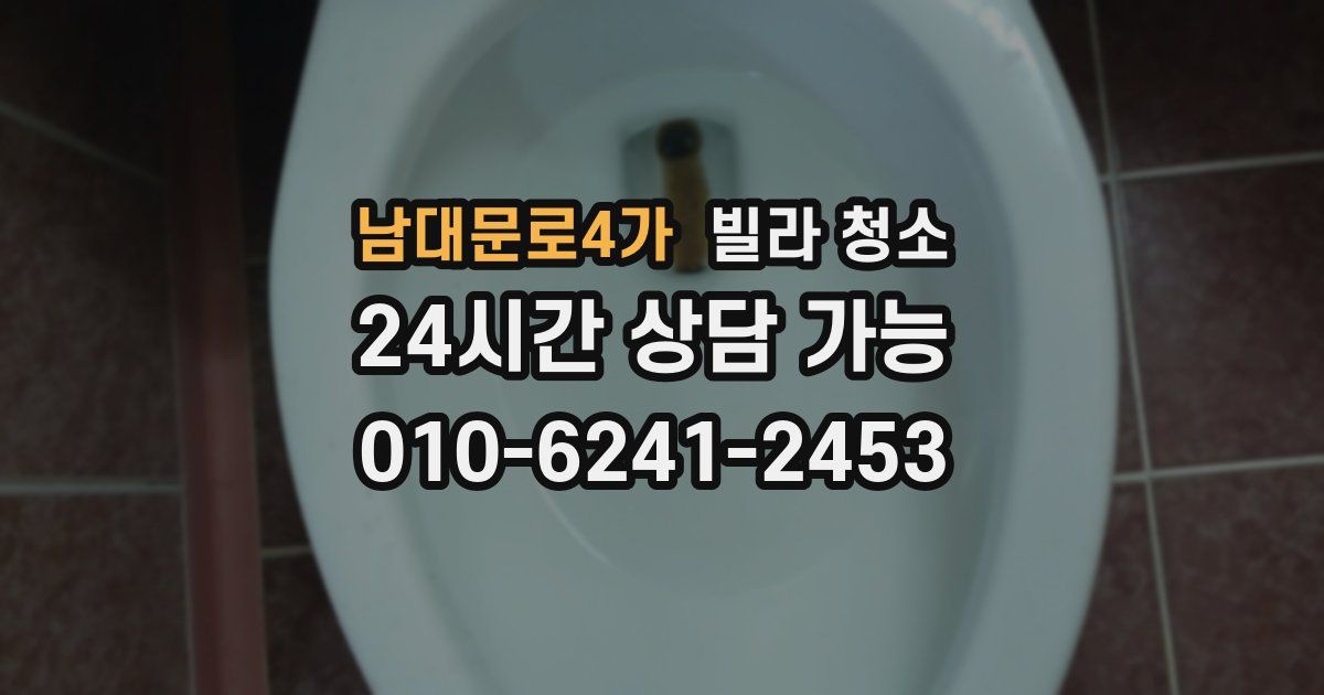 남대문로4가 빌라 청소