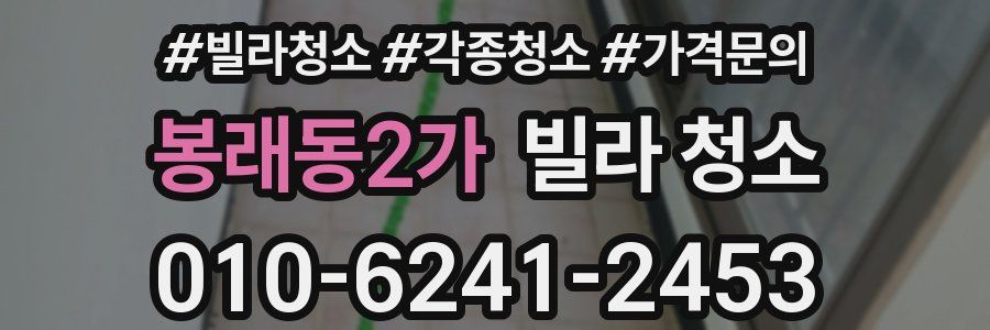 봉래동2가 빌라 청소