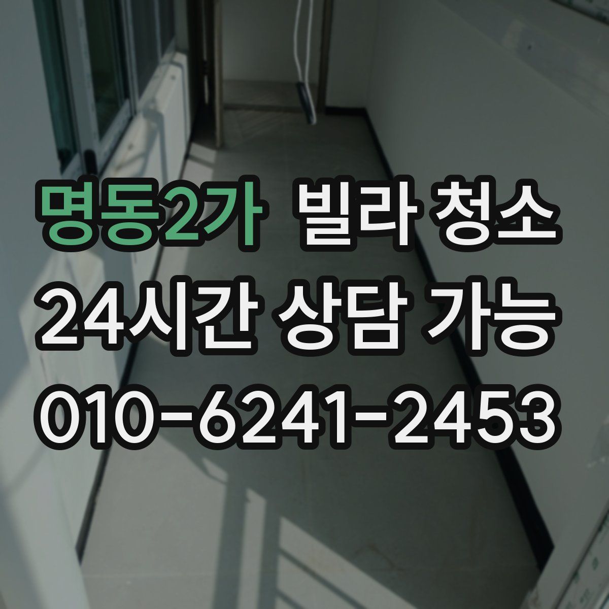 명동2가 빌라 청소