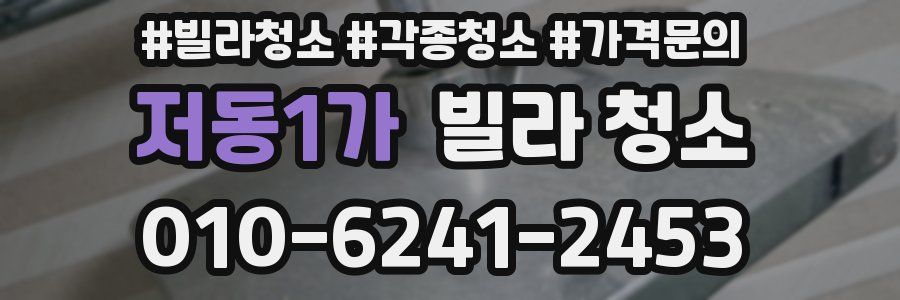 저동1가 빌라 청소