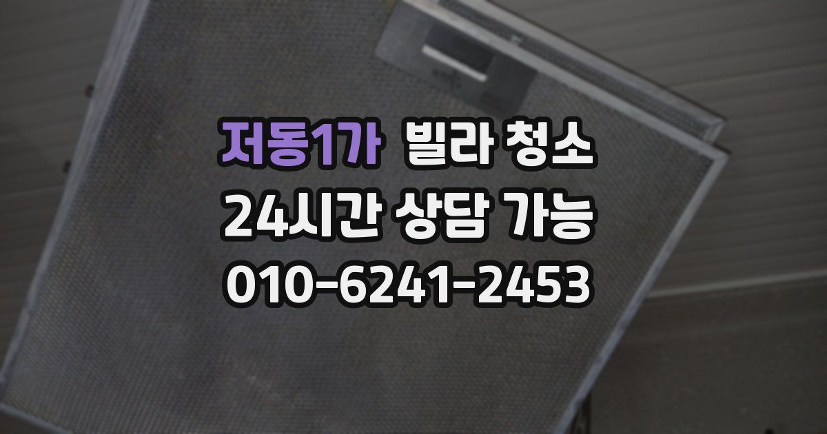 저동1가 빌라 청소