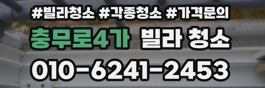 충무로4가 빌라 청소