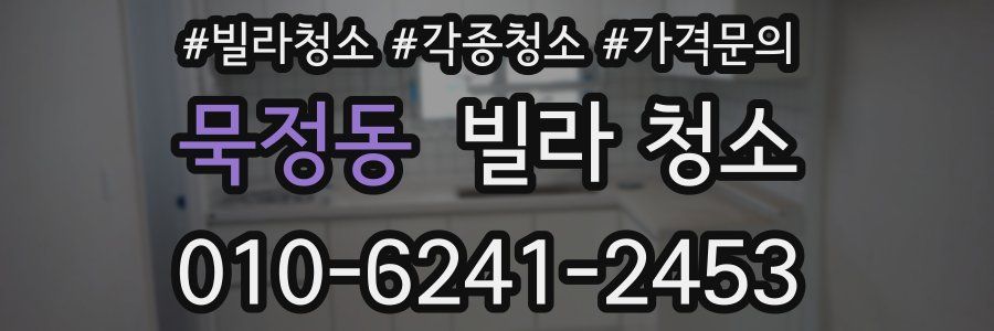 묵정동 빌라 청소