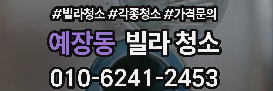 예장동 빌라 청소