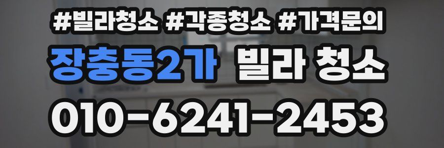 장충동2가 빌라 청소