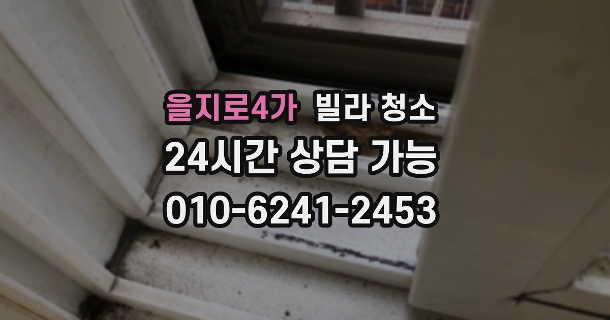 을지로4가 빌라 청소