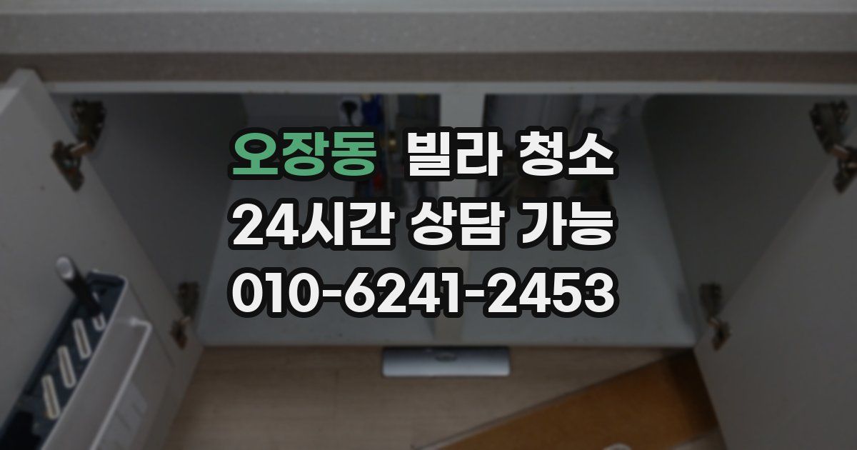 오장동 빌라 청소