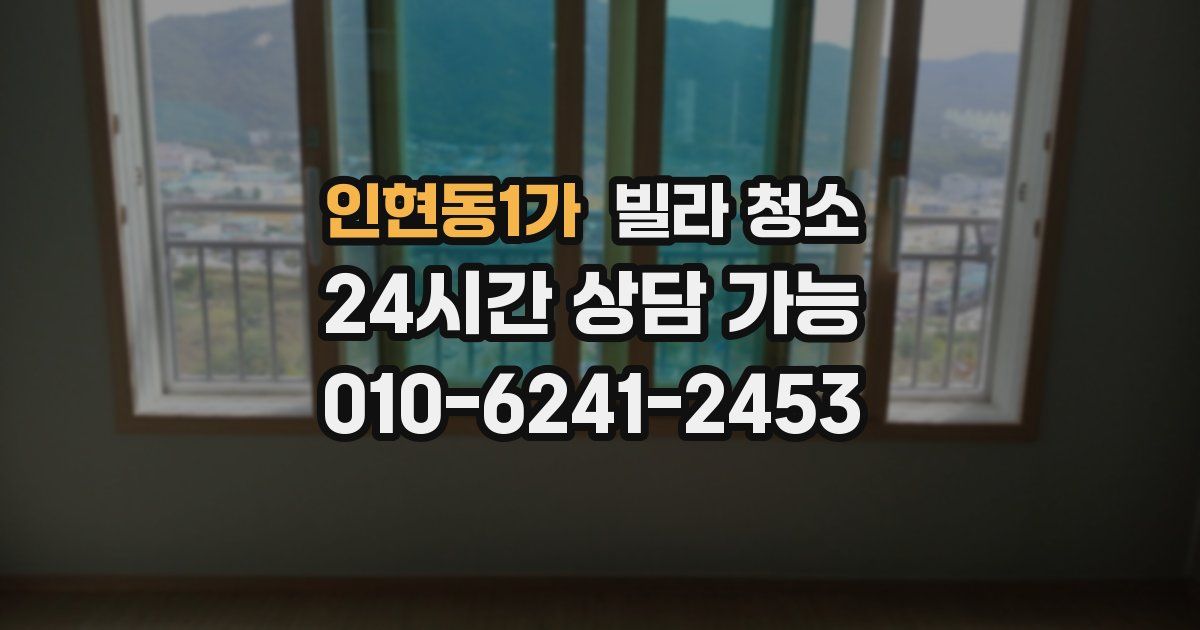 인현동1가 빌라 청소