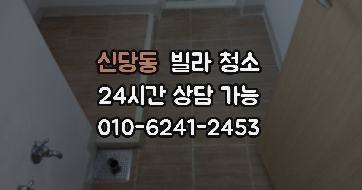 신당동 빌라 청소