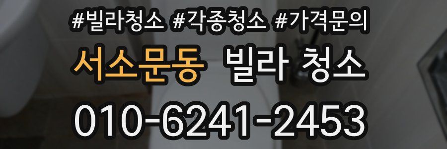 서소문동 빌라 청소