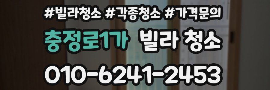 충정로1가 빌라 청소