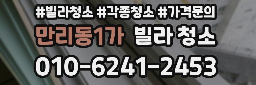 만리동1가 빌라 청소