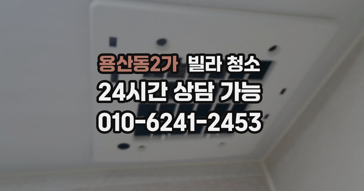 용산동2가 빌라 청소