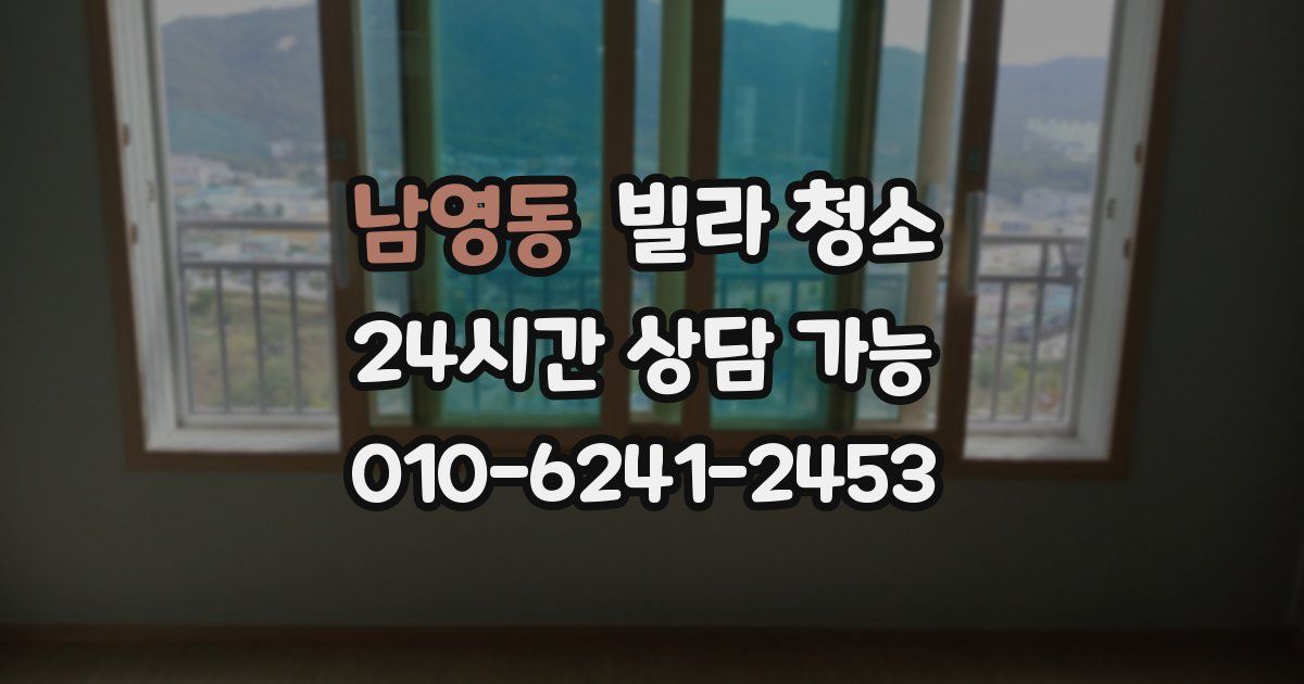 남영동 빌라 청소